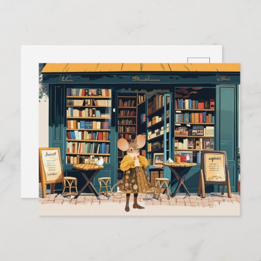 Het leven in Mice Town - Ms. Enora Pickett Briefkaart (Voorkant / Achterkant)