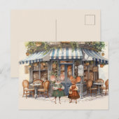 Het leven in Mice Town Series Briefkaart - Let's h (Voorkant / Achterkant)