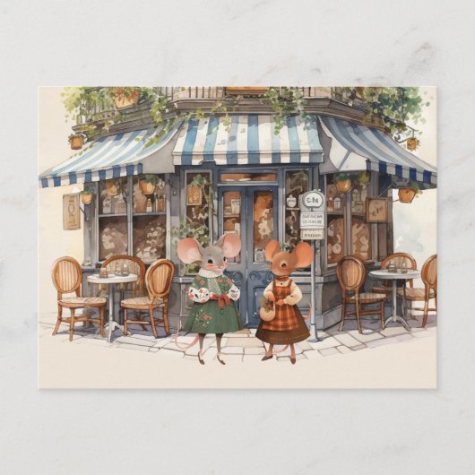 Het leven in Mice Town Series Briefkaart - Let's h (Voorkant)