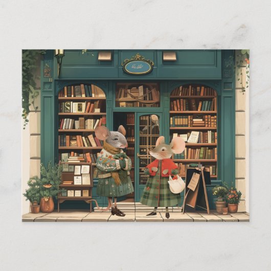 Het leven in Mice Town - Tante Tiff & Mrs Blume Briefkaart (Voorkant)