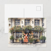 Het leven in Mice Town - Winkelen Vrienden Briefkaart (Voorkant / Achterkant)