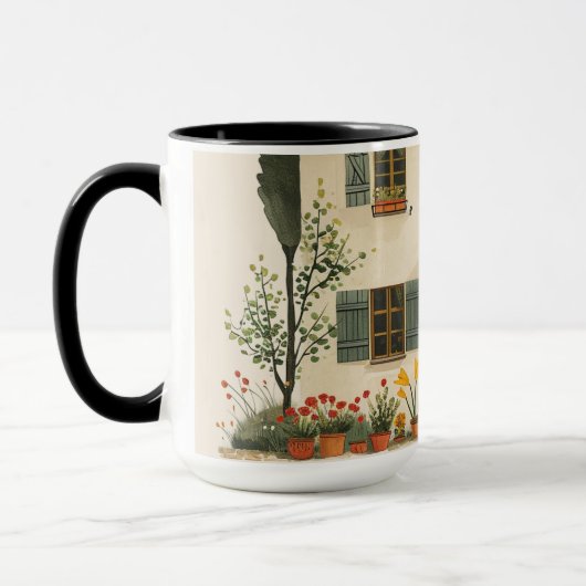 Het leven in Mice Town - Zomervakantie Mok (Links)