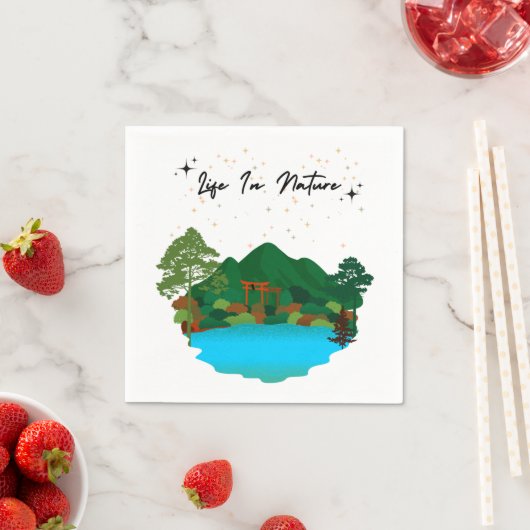 Het leven in Natuur Papieren servet (Insitu)