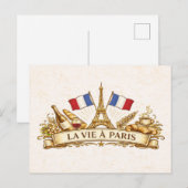 Het leven in Parijs Briefkaart (Voorkant / Achterkant)