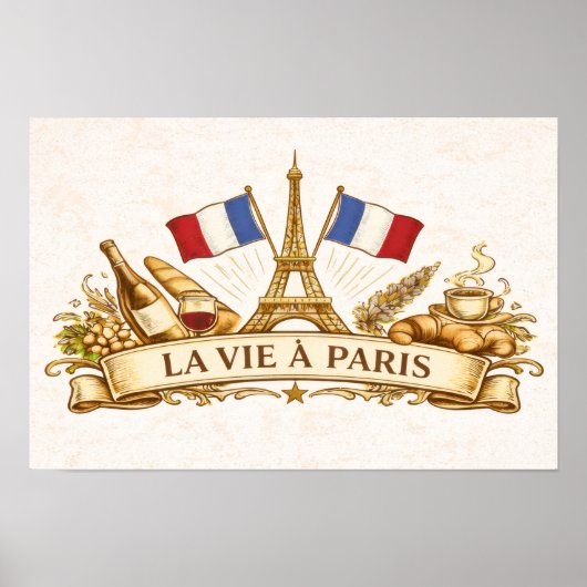 Het leven in Parijs Poster (Voorkant)