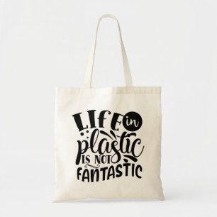 Het leven in plastic is niet fantastisch! Canvas t Tote Bag
