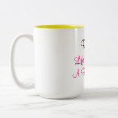 Het leven in ruste is nu echt een strand - tweekleurige koffiemok (Links)