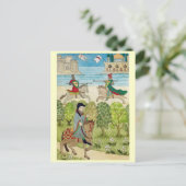 Het leven in Vrolijk Engeland, Scène van het Feestdagenkaart (Staand voorkant)