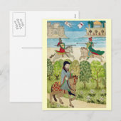 Het leven in Vrolijk Engeland, Scène van het Feestdagenkaart (Voorkant / Achterkant)