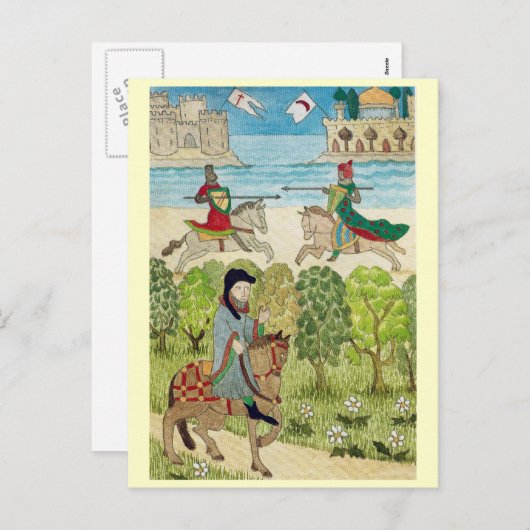 Het leven in Vrolijk Engeland, Scène van het Feestdagenkaart (Voorkant / Achterkant)