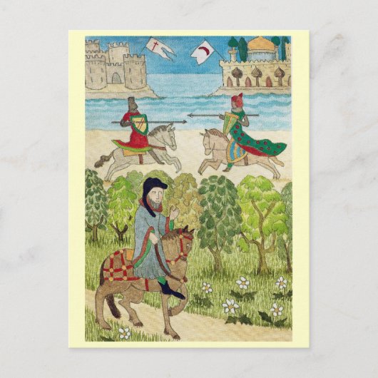 Het leven in Vrolijk Engeland, Scène van het Feestdagenkaart (Voorkant)