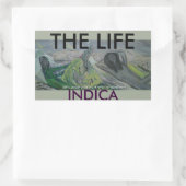 HET LEVEN INDICA RECHTHOEKIGE STICKER (Tas)