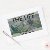 HET LEVEN INDICA RECHTHOEKIGE STICKER (Envelop)