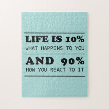 Het leven is 10% wat er met u gebeurt Motivatie Ci