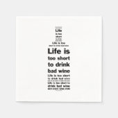 Het leven is 2 korte servetten 1 (Voorkant)