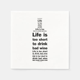 Het leven is 2 korte servetten 1