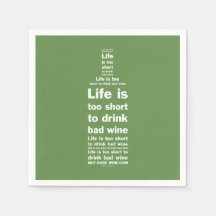 Het leven is 2 korte servetten 3