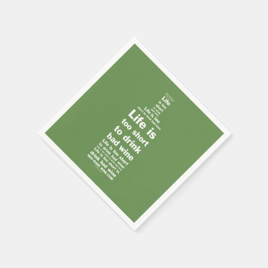 Het leven is 2 korte servetten 3 (Hoek)