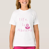 Het leven is Absurd, existentieel kind T-shirt (Voorkant)