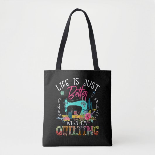 Het leven is alleen maar beter als ik kanaliseer tote bag (Voorkant)