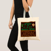 Het leven is alleen maar beter met tuinieren Canva Tote Bag (Voorkant (product))