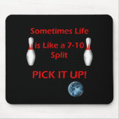 Het leven is als een 7-10-verdeling muismat (Voorkant)