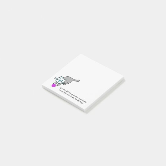 Het leven is als een bal van garen post-it® notes (Schuin)