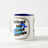 Het leven is als een blik Sardines... Mok (Voorkant links)