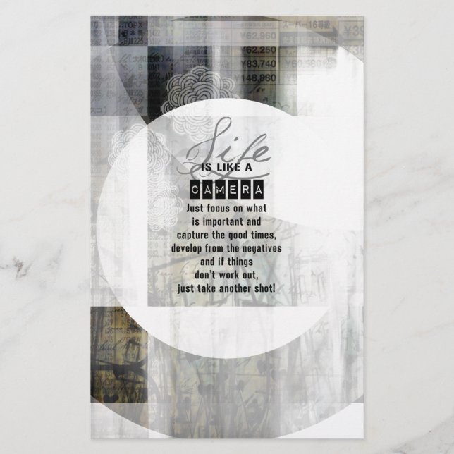 Het leven is als een camera (Voorkant)