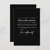 het leven is als een camera bedankkaart (Voorkant / Achterkant)