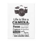 Het leven is als een camera citaat, Zwarte Grunge