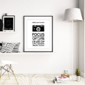 Het leven is als een camera, een Inspirerend citaa Poster