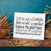 Het leven is als een camera fotoplaat (Zijkant)