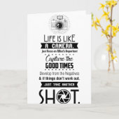 Het leven is als een camera kaart (Gele Bloem)