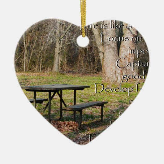 het leven is als een camera keramisch ornament (Voorkant)