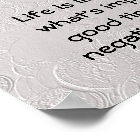 Het leven is als een camera. poster (Hoek)