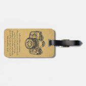 Het leven is als een camera-quote, bagagelabel (Achterkant horizontaal)