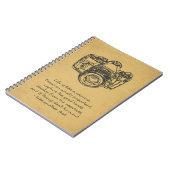 Het leven is als een camera-quote,  notitieboek (Linkerzijde)