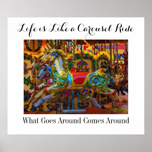 "Het leven is als een carrousel" - SRF Poster (Voorkant)