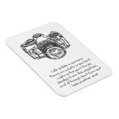 Het leven is als een citaat van een camera magneet (Rechterzijde)