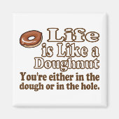 Het leven is als een donut magneet (Voorkant)