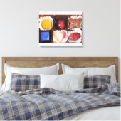 Het leven is als een doos bonbons canvas afdruk (Insitu (Slaapkamer))