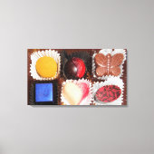 Het leven is als een doos bonbons canvas afdruk (Voorkant)