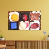 Het leven is als een doos bonbons canvas afdruk (Insitu (Woonkamer))