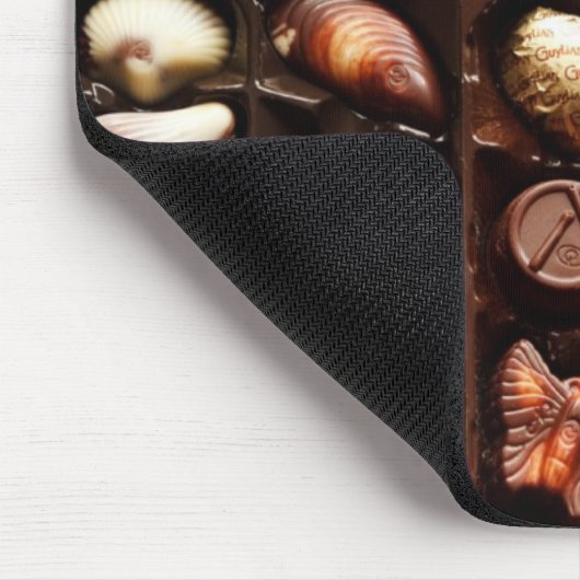 Het leven is als een doos bonbons. muismat (Hoek)