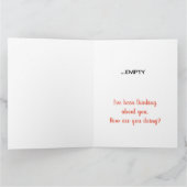 Het leven is als een doos chocolaatjes die je Cart Kaart (Binnen)