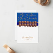 Het Leven Is Als Een Doos Chocolade Notitiekaartje (Voorkant / Achterkant in situ)
