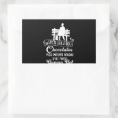 Het leven is als een doos chocolade rechthoekige sticker (Tas)