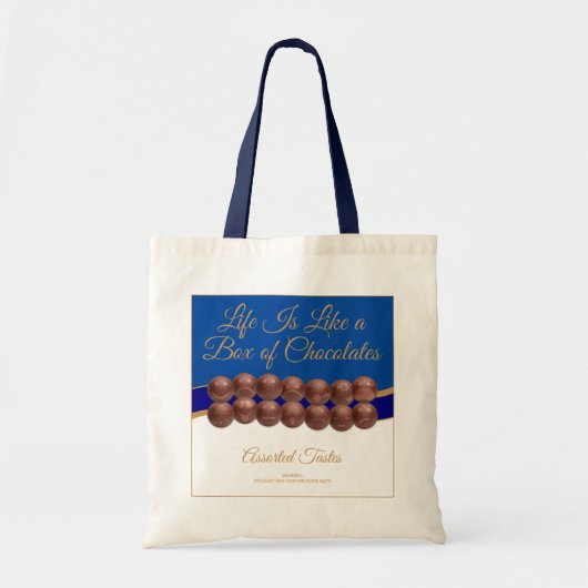 Het Leven Is Als Een Doos Chocolade Tote Bag (Voorkant)