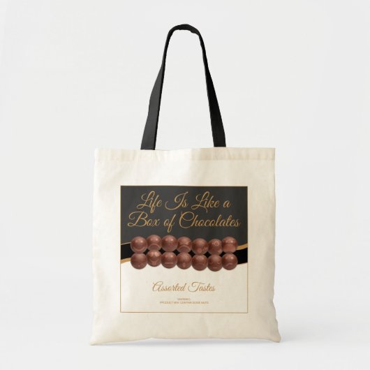 Het Leven Is Als Een Doos Chocolade Tote Bag (Voorkant)